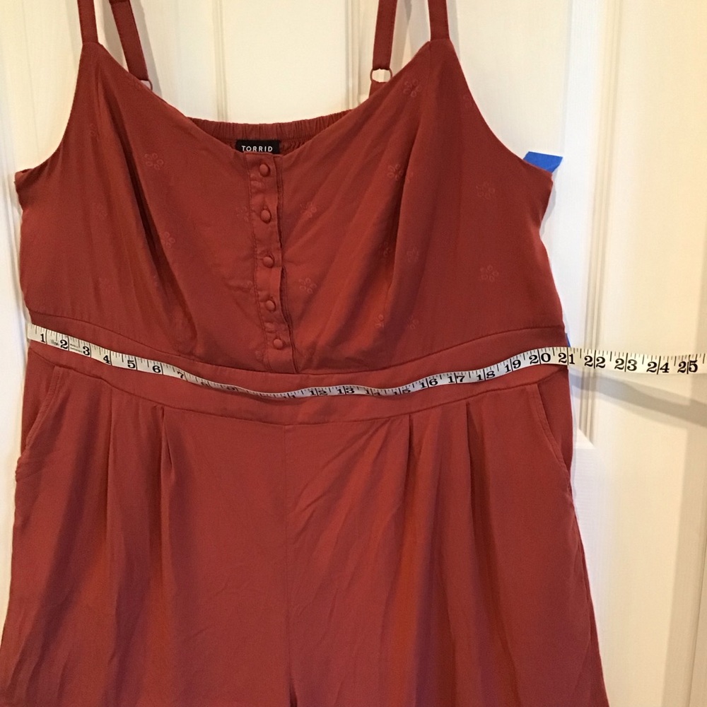 Torrid Rust Button-Up Romper Size 2 - Picture 5 of 9